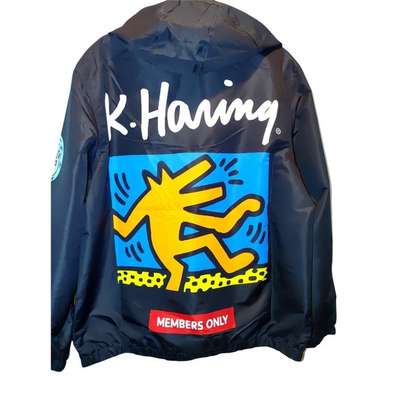 Keith Haring Other - NWT Keith Haring Members Only Artwork Lightweight Windbreaker Jacket Men’s XL
